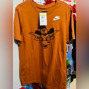 NWT Orange Nike Texas Longhorns Legacy Alternate Logo T-Shirt Mens Small.